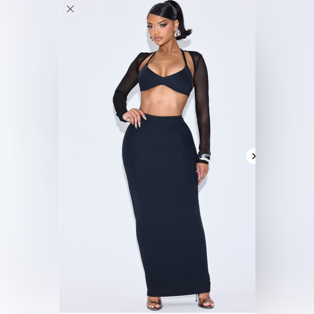Black 3 piece fashion nova set